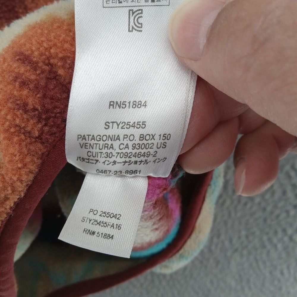 Patagonia Sweater Womens XS Multicolor Aztec Geometric Synchilla Snap T Pullover - Picture 7 of 8